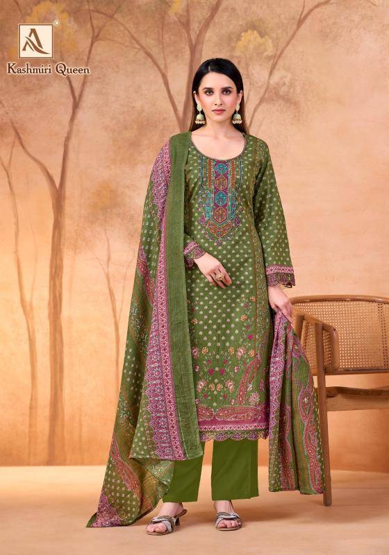 Alok suits kashmiri queen Dress material wholesalers in Kolkata